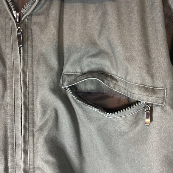 Vintage CODE BLUE Genuine Brand Men’s Khaki Cotton Quilted Work Jacket - Picture 10 of 17